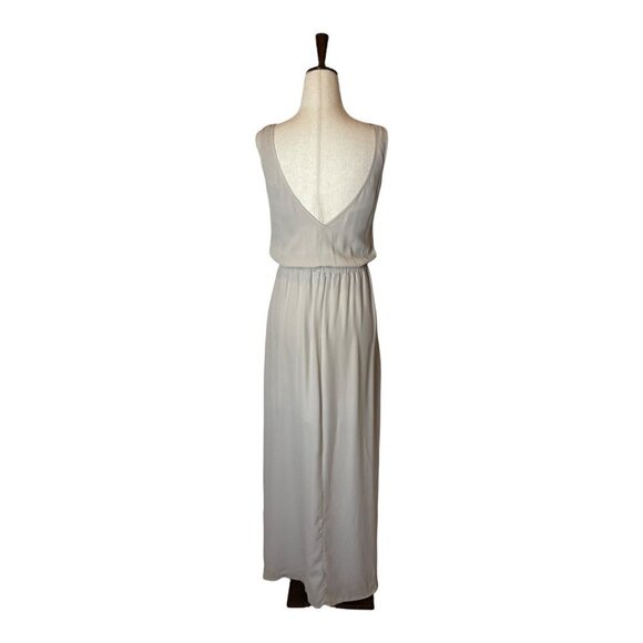 Show Me Your Mumu Taupe Nude Kendall Maxi Side Slit Gown Dress Size XS - Picture 9 of 16